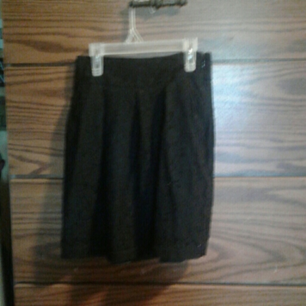Black Lace Skirt with pockets